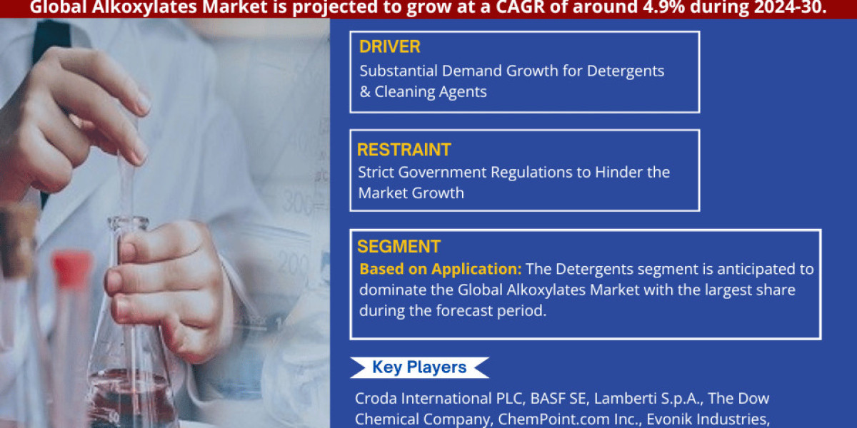 Alkoxylates Market Set to Experience a Massive more than 4.9% CAGR During 2024-2030